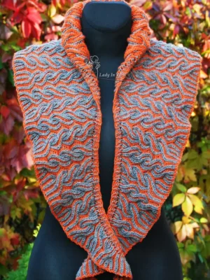 Szal "Flaming Shawl" (ENG)